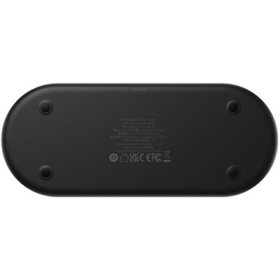 Бездротовий зарядний пристрій Baseus Digital LED Display 2in1 20W (WXSX010101) Black