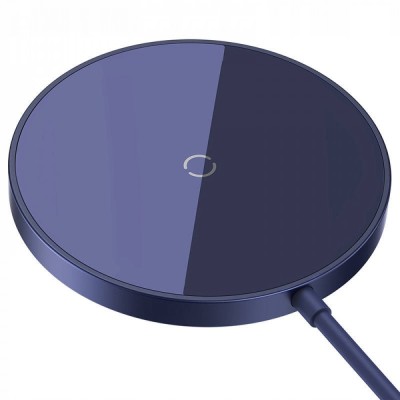 Бездротовий зарядний пристрій Baseus Simple Mini3 Magnetic Wireless Charger 15W (CCJJ040205) Purple