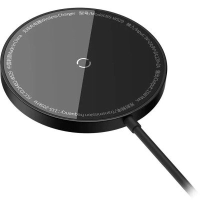 Бездротовий Зарядний пристрій Baseus Simple Mini3 Magnetic Wireless Charger 15W CCJJ040001 black Бездротовий Зарядний пристрій Baseus Simple Mini3 Magnetic Wireless Charger 15W CCJJ040001 black