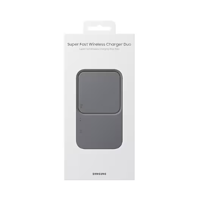 Бездротовий зарядний пристрій SAMSUNG 15W Wireless Charger Duo w/o TA EP-P5400BBEGEU / Сірий