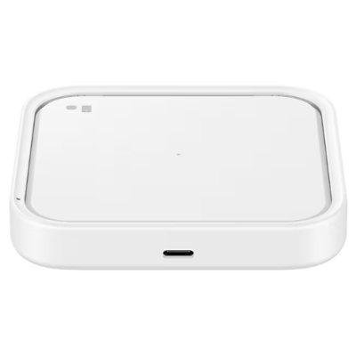 Бездротовий зарядний пристрій SAMSUNG 15W Wireless Charger Pad w/o TA EP-P2400BWEGEU / Білий