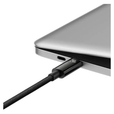 Кабель Baseus Baseus Tungsten Gold Type-C To Type-C 240W (CAWJ040101) 2m Black