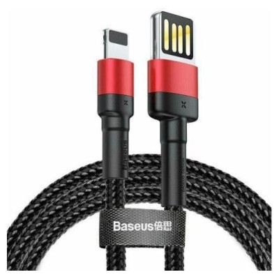 Кабель Baseus Cafule Light. SE 2.4A 1м (CALKLF-G91) Red/Black