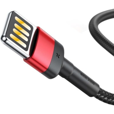 Кабель Baseus Cafule Light. SE 2.4A 1м (CALKLF-G91) Red/Black