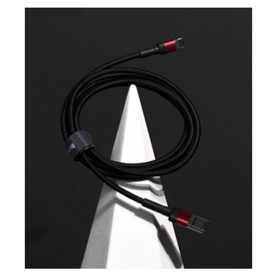 Кабель Baseus Cafule Light. SE 2.4A 1м (CALKLF-G91) Red/Black