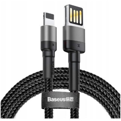 Кабель Baseus Cafule Lightning (CALKLF-GG1) Grey/Black 1m Кабель Baseus Cafule Lightning (CALKLF-GG1) Grey/Black 1m