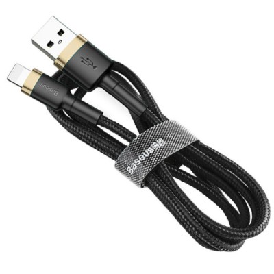 Кабель Baseus Cafule Lightning 2.0 М 2 A CALKLF-CV1 B-Gold Кабель Baseus Cafule Lightning 2.0 М 2 A CALKLF-CV1 B-Gold