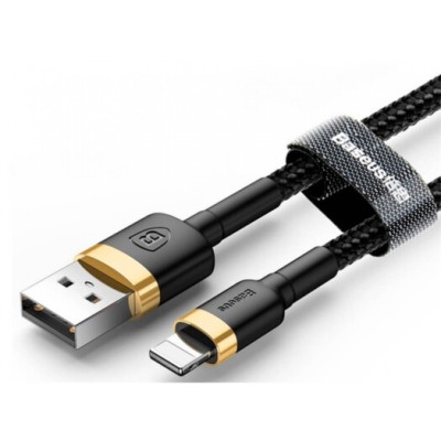Кабель Baseus Cafule Lightning 2.0 М 2 A CALKLF-CV1 B-Gold Кабель Baseus Cafule Lightning 2.0 М 2 A CALKLF-CV1 B-Gold