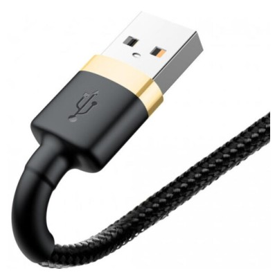 Кабель Baseus Cafule Lightning 2.0 М 2 A CALKLF-CV1 B-Gold Кабель Baseus Cafule Lightning 2.0 М 2 A CALKLF-CV1 B-Gold
