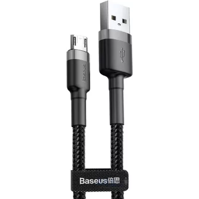 Кабель Baseus Cafule MicroUSB (CAMKLF-BG1) Black 1m