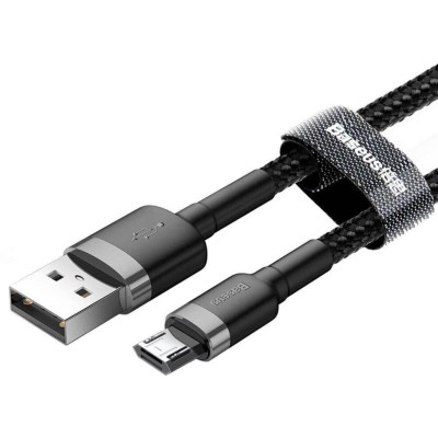 Кабель Baseus Cafule MicroUSB (CAMKLF-BG1) Black 1m