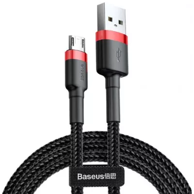 Кабель Baseus Cafule MicroUSB (CAMKLF-C91) Black/Red 2m