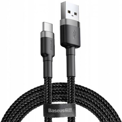 Кабель Baseus Cafule Type-C (CATKLF-CG1) Black 2m
