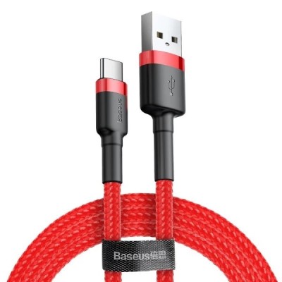 Кабель Baseus Cafule Type-C 2 A 2М (CATKLF-C09) Red