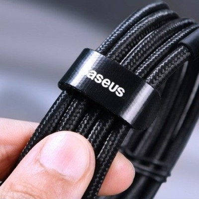Кабель Baseus Cafule Type-C To Type-C (100W, 5A, 2m) CATKLF-ALG1 Black-Grey