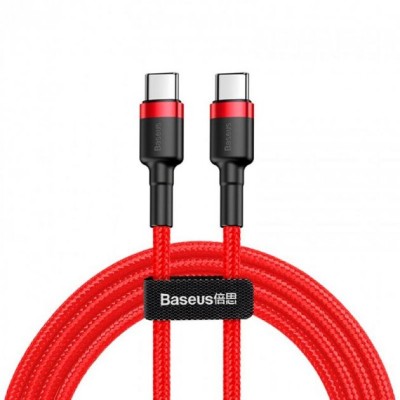 Кабель Baseus Cafule Type-C/Type-C (CATKLF-G09) Red 1m Кабель Baseus Cafule Type-C/Type-C (CATKLF-G09) Red 1m