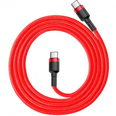Кабель Baseus Cafule Type-C/Type-C (CATKLF-G09) Red 1m Кабель Baseus Cafule Type-C/Type-C (CATKLF-G09) Red 1m