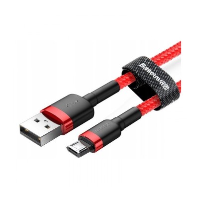 Кабель Baseus Cafule USB to micro 2.4A, 1м, red+red (CAMKLF-B09) Кабель Baseus Cafule USB to micro 2.4A, 1м, red+red (CAMKLF-B09)