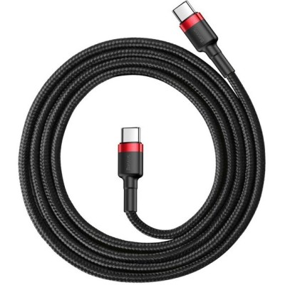 Кабель Baseus Cafule USB Type-C 3A 1.0 М (CATKLF-G91) B-Red