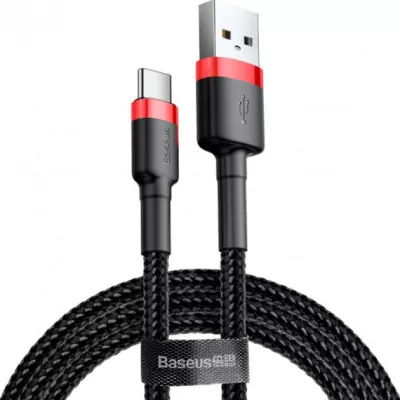 Кабель Baseus Cafule USB Type-C 3m (CATKLF-U91) Red/Black