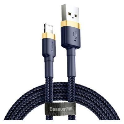 Кабель Baseus Cafule USB кабель USB For IP 2.4A 1М (CALKLF-BV3) Gold/Blue Кабель Baseus Cafule USB кабель USB For IP 2.4A 1М (CALKLF-BV3) Gold/Blue