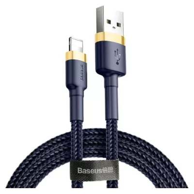 Кабель Baseus Cafule USB кабель USB For IP 2.4A 1М (CALKLF-BV3) Gold/Blue