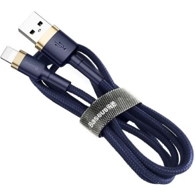 Кабель Baseus Cafule USB кабель USB For IP 2.4A 1М (CALKLF-BV3) Gold/Blue Кабель Baseus Cafule USB кабель USB For IP 2.4A 1М (CALKLF-BV3) Gold/Blue
