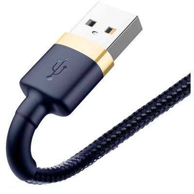 Кабель Baseus Cafule USB кабель USB For IP 2.4A 1М (CALKLF-BV3) Gold/Blue Кабель Baseus Cafule USB кабель USB For IP 2.4A 1М (CALKLF-BV3) Gold/Blue