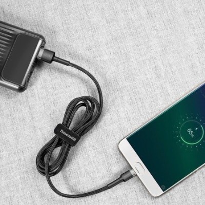Кабель Baseus Cafule USB кабель USB For Micro 2A 3М (CAMKLF-HG1) Black/Grey