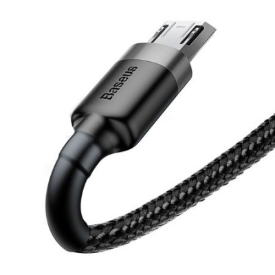 Кабель Baseus Cafule USB кабель USB For Micro 2A 3М (CAMKLF-HG1) Black/Grey
