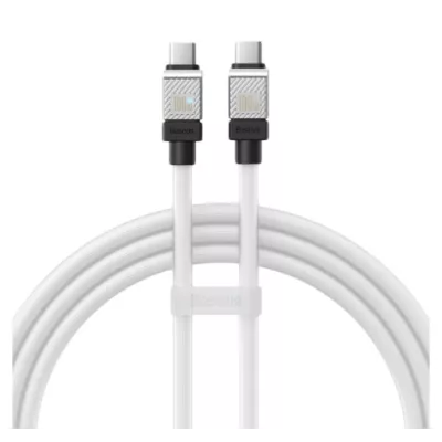 Кабель Baseus CoolPlay Series Type-C To Type-C 100W (1m) CAKW000202 White