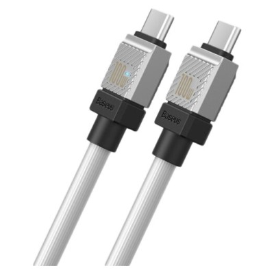Кабель Baseus CoolPlay Series Type-C To Type-C 100W (1m) CAKW000202 White