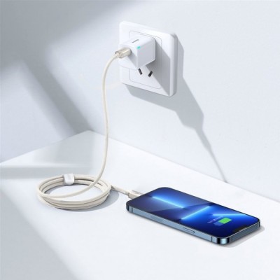 Кабель Baseus Crystal Shine Series Fast Charging Data USB кабель Type-C To IP 20W 2m (CAJY001404) Pink Кабель Baseus Crystal Shine Series Fast Charging Data USB кабель Type-C To IP 20W 2m (CAJY001404) Pink