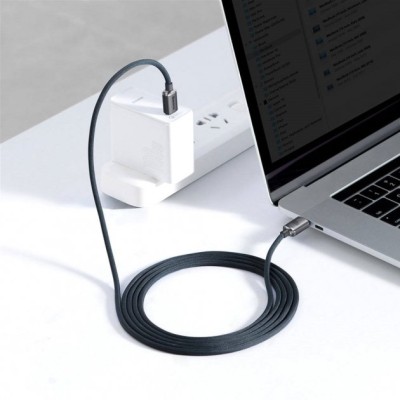 Кабель Baseus Crystal Shine Series Fast Charging Data USB кабель Type-C To Type-C 100W 1.2m (CAJY000601) Black