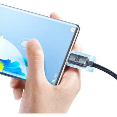 Кабель Baseus Crystal Shine Series Fast Charging Data USB кабель USB To Type-C 100W 2m (CAJY000501) Black