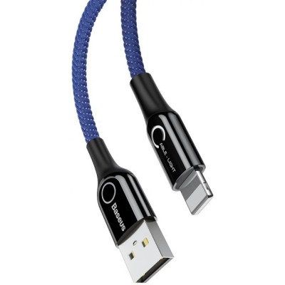 Кабель Baseus C-shaped Light Intelligent Power-off USB кабель 2.4A 1m (CALCD-03) Blue Кабель Baseus C-shaped Light Intelligent Power-off USB кабель 2.4A 1m (CALCD-03) Blue