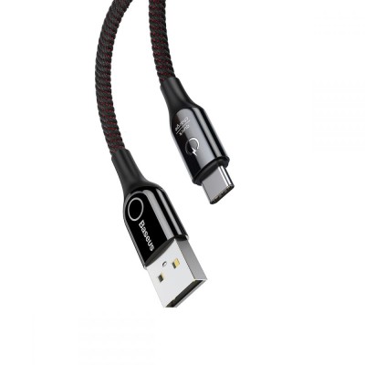 Кабель Baseus C-shaped Lightning 1м 2.4 A (CALCD-01) Black Кабель Baseus C-shaped Lightning 1м 2.4 A (CALCD-01) Black