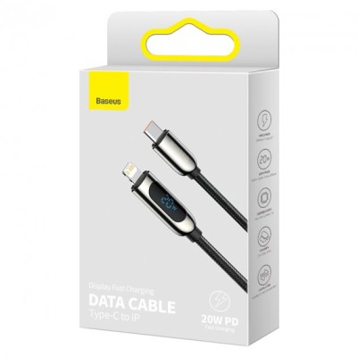 Кабель Baseus Display Type-C to Lightning 20W(CATLSK-01) 1m Black
