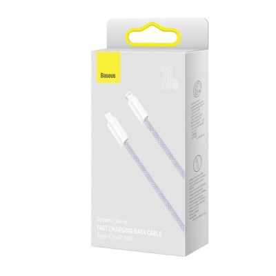 Кабель Baseus Dynamic Series Fast Charging Data USB кабель Type-C To IP 20W 2m (CALD000105) Purple
