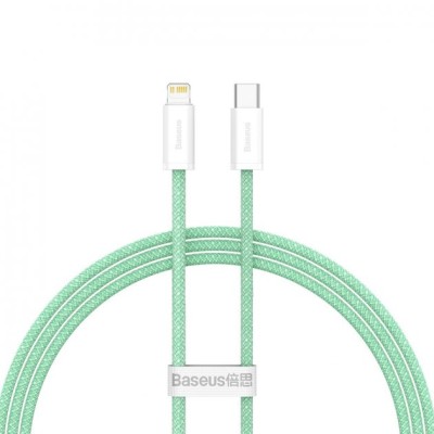 Кабель Baseus Dynamic Series Fast Charging Data USB кабель Type-C To IP 20W 2m (CALD000106) Green