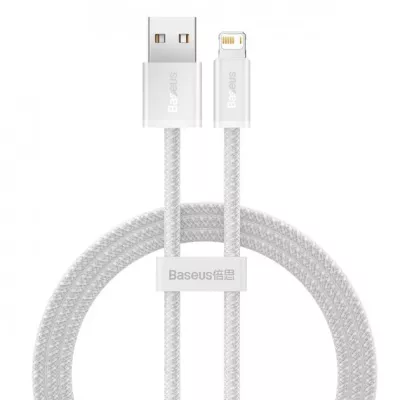 Кабель Baseus Dynamic Series Fast Charging Data USB кабель USB To IP 2.4A 1m (CALD000402) White