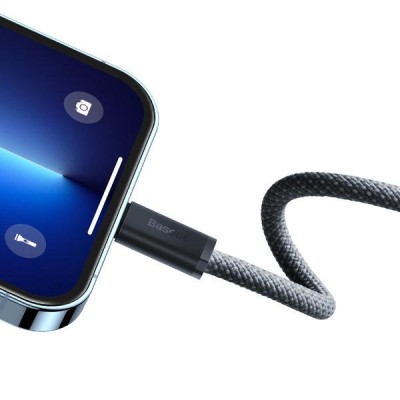 Кабель Baseus Dynamic Series Fast Charging Type-C To IP PD 20W (2m) (CALD000116) Slate Gray