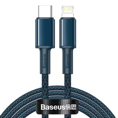 Кабель Baseus High Density Braided Type-C To Lightning PD 20W (1m) Blue