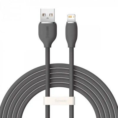 Кабель Baseus Jelly Liquid Silica Gel Fast Charging Data USB кабель USB - Lightning 2.4A 2m (CAGD000101) Black
