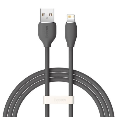 Кабель Baseus Jelly Liquid Silica Gel Fast Charging Data USB кабель USB - Lightning IP 2.4A 1.2m (CAGD000001) Black