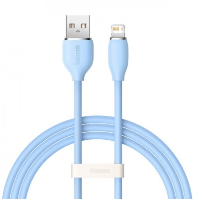 Кабель Baseus Jelly Liquid Silica Gel Fast Charging Data USB кабель USB To IP 2.4A 2m (CAGD000103) Blue Кабель Baseus Jelly Liquid Silica Gel Fast Charging Data USB кабель USB To IP 2.4A 2m (CAGD000103) Blue