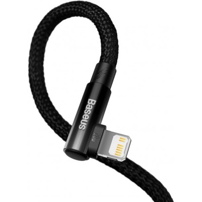 Кабель Baseus MVP 2 Elbow-shaped Fast Charging Data USB кабель Type-C To IP 20W 1m (CAVP000201) Black