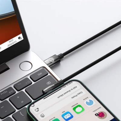 Кабель Baseus MVP 2 Elbow-shaped Fast Charging Data USB кабель Type-C To IP 20W 1m (CAVP000201) Black