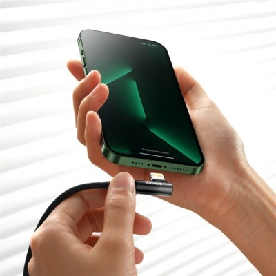 Кабель Baseus MVP 2 Elbow-shaped Fast Charging Data USB кабель Type-C To IP 20W 1m (CAVP000201) Black