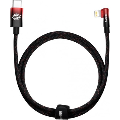 Кабель Baseus MVP 2 Elbow-shaped Fast Charging Data USB кабель Type-C To IP 20W 1m (CAVP000220) Black/Red
